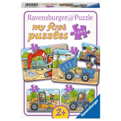 Ravensburger My First puzzel Bouwwagens vanaf 2 jaar